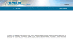 Desktop Screenshot of flambeau.com