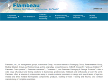 Tablet Screenshot of flambeau.com